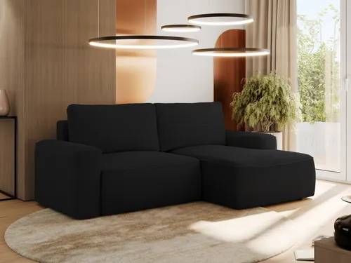 MKS MEBLE Ecksofa mit Schlaffunktion in schwarz von MKS Meble
