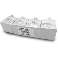 8x ARLI Abzweigdose 75x75x40 mm IP55 Aufputz Feuchtraumdose Verteilerdose grau
