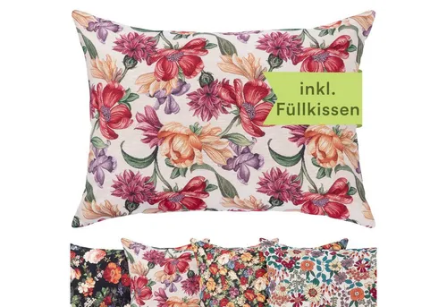 Selfitex Dekokissen XXL 60x80 - Strapazierfähiges Lesekissen für Couch und Bett - Kissen aus hochwertigem Gobelin-Stoff, inkl. Füllkissen, waschbar und ideal für komfortable Entspannung - Made in Germany.