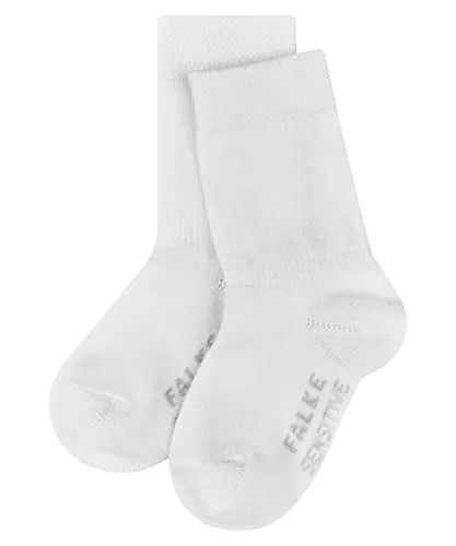 FALKE Unisex Baby Socken Sensitive B So Baumwolle mit Komfortbund 1 Paar, Weiß White 2000, 74-80