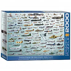 eurographics Puzzle - Militärflugzeuge - 2000 Teile 300913