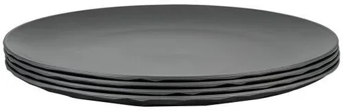 Koziol Club Organic Teller, Ø26cm, 4-teilig, grau in grau von koziol
