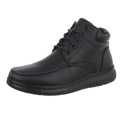 Coolwalk Herren Schnürschuhe Freizeit Stiefelette Schwarz - Elegante Herren Schnürschuhe für Freizeit und Alltag. Der flexible Schaft und das gepolsterte Fußbett bieten optimalen Komfort und einen sicheren Sitz, ideal für lange Tage.