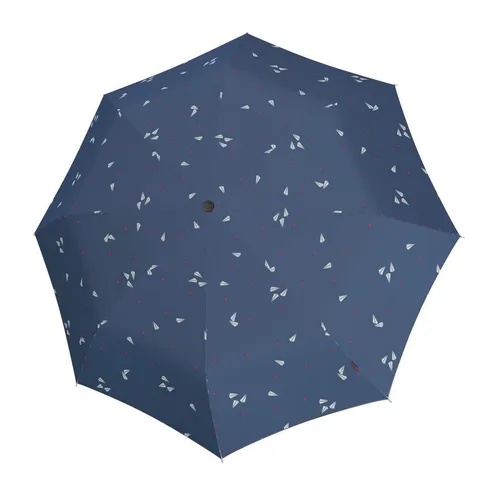 Knirps® Taschenregenschirm A.050 blau - Sonnenschirm in 2Fly Blue, ultraleicht mit nur 270 g und aus 100% Polyester, ideal für unterwegs und schützt zuverlässig vor Regen.