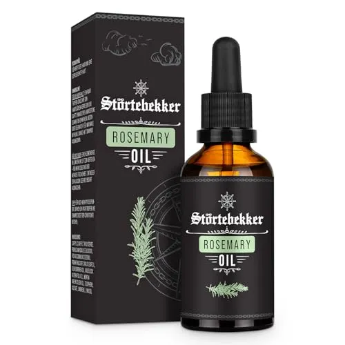 Störtebekker Premium Rosmarinöl Haare - Intensiv, pflegendes Haaröl - Hochwertiges, natürliches Rosmarin Öl für trockene Kopfhaut & brüchiges Haar - Haarpflege vegan, ohne Silikone (50 ml)