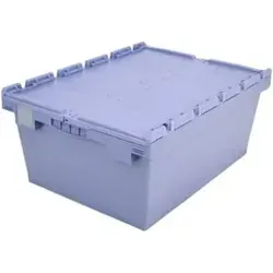 Bito Mehrwegbehälter mit Deckel/Bügel/Kufe / MBD86321R L800xB600xH323 mm, taubenblau