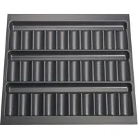 SOTECH ORGA-BOX Gewürzgläsereinsatz 526 x 474 x 28 mm Schiefergrau Gewürzdoseneinsatz Für 60er Korpusbreite