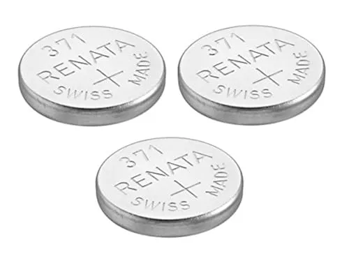 Renata Uhrenbatterie 371 oder SR920SW, Swissness, 1,5 V 3 x 371 or SR 920 SW silber