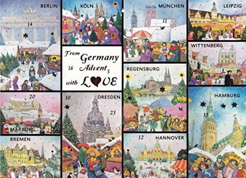 Nostalgischer A4 Adventskalender From Germany with Love Deutschland Advent