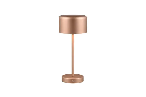 LED Akku Tischleuchte Braun matt Dimmbar per Touch LED-Tischleuchte, akkubetrieb