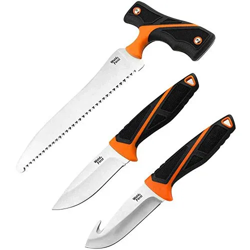 Der Jäger Aufbrech- und Zerwirk-Set 3-teilig in orange von Der Jäger