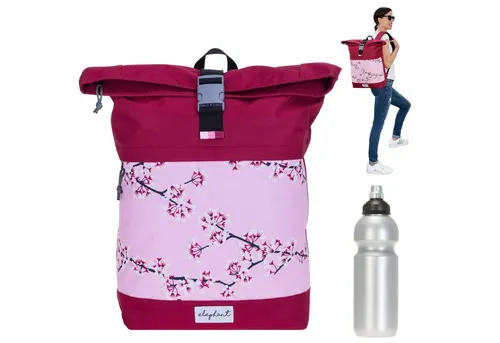 ELEPHANT Rucksack Damen Freizeitrucksack A4 groß 13038 - Sportlicher Rucksack mit Geheimfach und Laptopfach für 15,6 Zoll, inklusive Trinkflasche. Ideal für Freizeit, Fitness und Reisen!