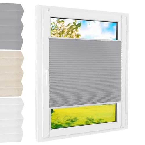 Foxx Plissee Klemmfix 65x220 cm grau in grau von Foxx