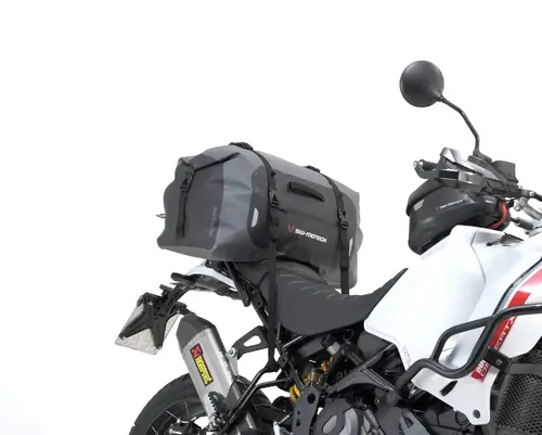 Motorrad Satteltasche Wasserdicht SW.MOTECH Drybag 350. 35 l. Grau/Schwarz