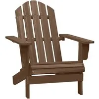 vidaXL Holz Gartensessel - Eleganter Deckchair für Garten und Terrasse - Genießen Sie entspannte Stunden im Vintage-Gartensessel aus massivem Hartholz. Mit seinem zeitlosen Design und der robusten Verarbeitung ist er ideal für Terrasse oder Balkon.