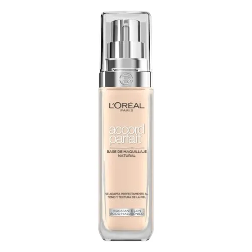 L'Oréal Paris - Flüssige Foundation – Feuchtigkeit 24 Stunden – Formel mit Hyaluronsäure – alle Hauttypen – Teint: Rosé-Elfenbein (1.R) – Perfect Match – 30 ml
