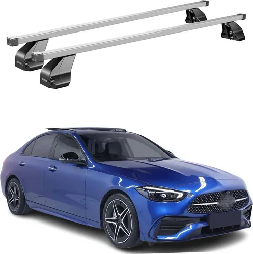 OMAC Dachträger Menabo Stahl Gepäckträger für Mercedes C Klasse W206 2021-2025 - Dachgepäckträger aus hochwertigem, leichtem Stahl, wasserbeständig und abnehmbar. Ideal für Fahrräder, Ski und mehr - perfekt für jedes Abenteuer!