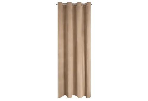 Eurofirany Fertigvorhang D91 Rosa Ösen 140 X 250 Cm Dunkelbeige