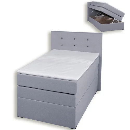 Boxspringbett Silber 90x200 cm H3 von Roller