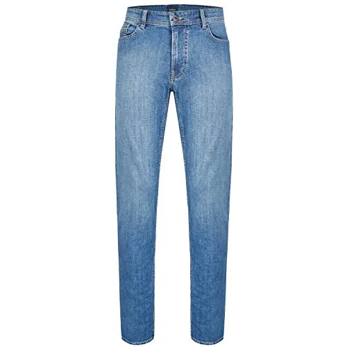hattric Herren Straight Jeans Hunter Blau (Hell Blau 7), W31/L34 - Bequeme Herren Straight Jeans in Hellblau, W31/L34, ideal für lässige Outfits und vielseitig kombinierbar.