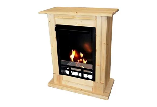 Kaminbau Mierzwa Echtfeuer-Dekokamin Madrid Deluxe - Dekokamin mit regulierbarem Edelstahl Brenner und Zubehör, kein Strom nötig, ideal für stimmungsvolle Abende.