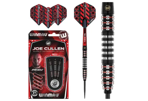 WINMAU Joe Cullen Ignition 21g - Profi Wolfram Dartpfeile - Steel-Dartpfeile mit 21g aus hochwertigem Wolfram, ideal für ambitionierte Spieler. Handgefertigte Qualität und unverwechselbares Design bieten hervorragende Leistung und Präzision.