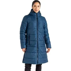 Dare 2B Distinguish Baffle Wintermantel für Damen, Blau, Größe 46 - Stylische Winterjacke für Damen aus recyceltem Polyester mit wasserabweisender Beschichtung. Ideal für Stadtbummel und Outdoor-Aktivitäten, bietet zuverlässige Wärme und Bewegungsfreiheit.