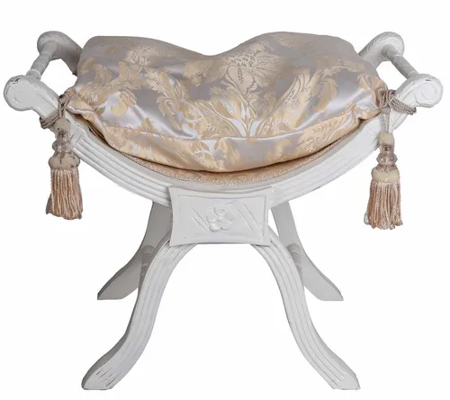 Hocker Polsterhocker Barock Schemel Pouf Antik Sitzbank Hockerbank Sitzhocker