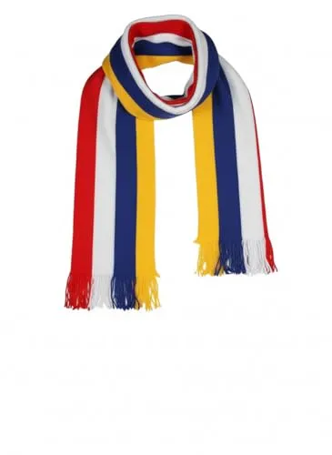 Thetru B. V. Strickschal Mainzer Fastnacht – Traditionell in Rot, Weiß, Blau und Gelb