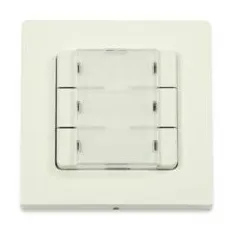 Rademacher Funkschalter DuoFern 9494-2 - Smart Home Wandschalter mit 3 programmierbaren Tastenpaaren, steuerbar für bis zu 24 Geräte. Inklusive Wechselrahmen und Signalverstärker für optimale Funkreichweite bis 100 m.