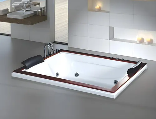 Whirlwanne Whirlpool Blubberbad Hydromassagewanne 180x150 cm - Moderne Whirlpool mit Platz für 2 Personen, rechteckig und aus hochwertigem Acryl. Ideal für entspannende Stunden im Badezimmer. Einfach einzubauen und mit 2 Jahren Herstellergarantie.