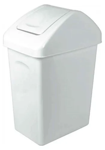 Branq Mülleimer mit Scharnierdeckel 10l - weiß