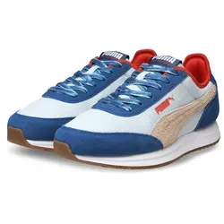 PUMA R78 Lightwind Retro Run Sneakers 46 - Clyde Royal Canvas - Damen-Sneaker mit regulärer Breite und flachem Absatz, ideal für einen lässigen Look und hohen Tragekomfort dank Textil und Wildleder-Overlays.