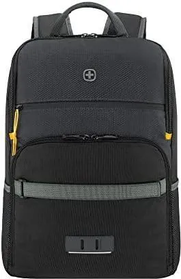Wenger Laptop-Rucksack Move, 612570, bis 16 Zoll - Taschen & Hüllen aus 100% recyceltem PET. Gepolstert für Laptops bis 16 Zoll, mit praktischen Fächern und komfortablen Schultergurten für den täglichen Einsatz.