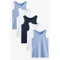 Next Unterhemd 5er-Pack Trägertops aus (5-St) blau 158-164 (13-14 J.)