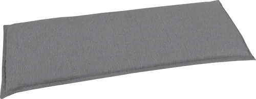 GO-DE Textil Gartenauflage Uni (Bankauflage 2-Sitzer, grau) - Sitzkissen & Sitzauflagen für 2-Sitzer-Bänke, bietet optimalen Komfort durch hochwertige Schaumstofffüllung und Vlies für entspannte Stunden im Garten.
