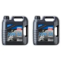 2x 4L LIQUI MOLY 1696 Motoröl Motorbike 4T 20W-50
