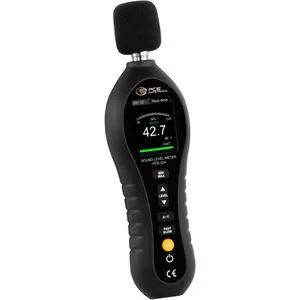 PCE Schallpegelmessgerät 324, Klasse 2, 30 bis 130 Dezibel - Dezibel-Messgerät mit hoher Genauigkeit für zuverlässige Schallmessungen von 30 bis 130 dB. Ideal für Bauwesen, Umweltschutz und Veranstaltungen, mit digitalem Display und Ampelanzeige für einfache Ablesbarkeit.