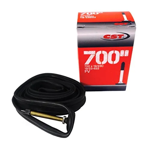 CST Fahrradschlauch, 700 x 19-23C / 28 Zoll, Presta-Ventil F/V 33 mm, für Rennräder / Fahrräder mit starrem Gang