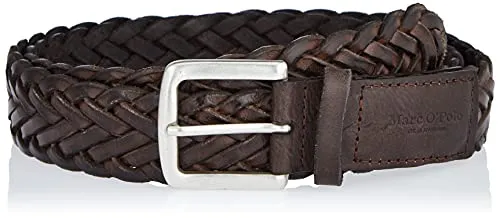 Marc O'Polo Herren Gürtel geflochten aus Leder, Braun (Copley Brown), 105 - Herren-Gürtel aus hochwertigem Rindsleder mit zeitlosem Flechtdesign, ideal für stilvolle Outfits und höchsten Tragekomfort.