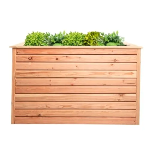 Hochbeet Pflanzkasten 120x80 cm aus Lärche - Körbe, Blumentöpfe, -kästen & Untersetzer. Wetterfestes und UV-beständiges Hochbeet für Kräuter und Gemüse, ideal für den Außenbereich mit einer Kapazität von 700 L.