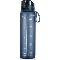 Trinkflasche 1L Sport BPAfrei mit Gummigrip