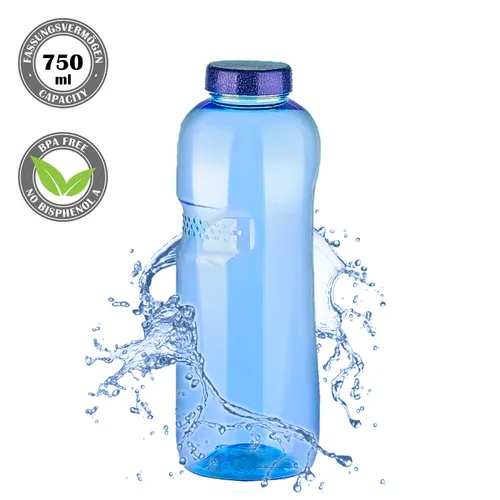 Tritan Trinkflasche 750ml (BPA frei) Flasche Sport Wasser 0,75L Kavodrink 1 x