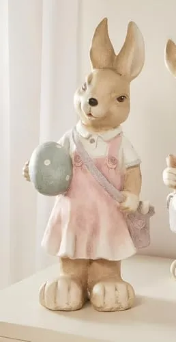 Dekoleidenschaft großer Osterhase Eiermaler 48 cm