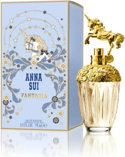 Anna Sui Fantasia Eau De Toilette 75 ml - Blumig-fruchtiger Damenduft - Damendüfte mit spritziger Pomelo und zartem rosa Pfeffer, ideal für verspielte Frauen, die einen bleibenden Eindruck hinterlassen möchten.