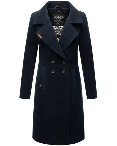 Navahoo Damen Trenchcoat B661 - Eleganter Wintermantel - Funktionsjacken mit hochwertiger Verarbeitung, ideal für Freizeit und Beruf. Der elegante Schnitt schützt optimal vor Wind und Kälte und bietet praktische Eingrifftaschen.