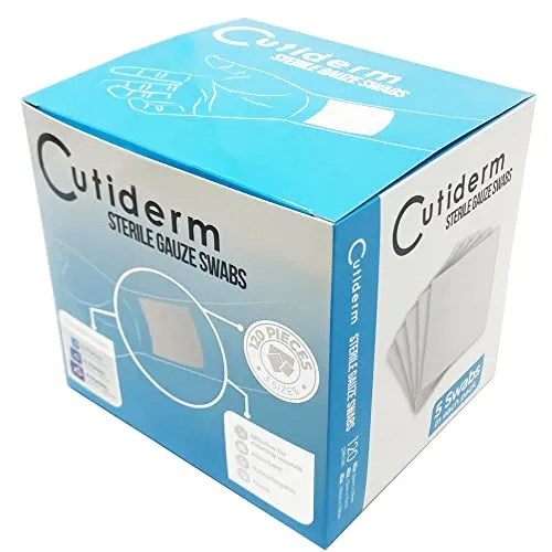 Cutiderm Sterile Mullkompressen, 3 Größen, 120 Stück