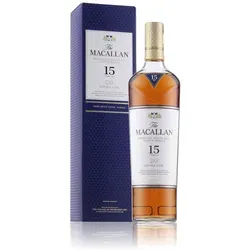 The Macallan 15 Years Double Cask Whisky 0,7l - Whisky aus Schottland, 15 Jahre gereift, in eleganter Geschenkbox, ideal für besondere Anlässe oder als Geschenk.
