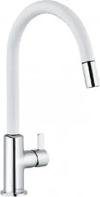 KLUDI Bingo Star XS 468519378 Spültischarmatur - Chrom/weißmatt - Armaturen, pflegeleicht und widerstandsfähig für eine langlebige Nutzung in Ihrer Küche.