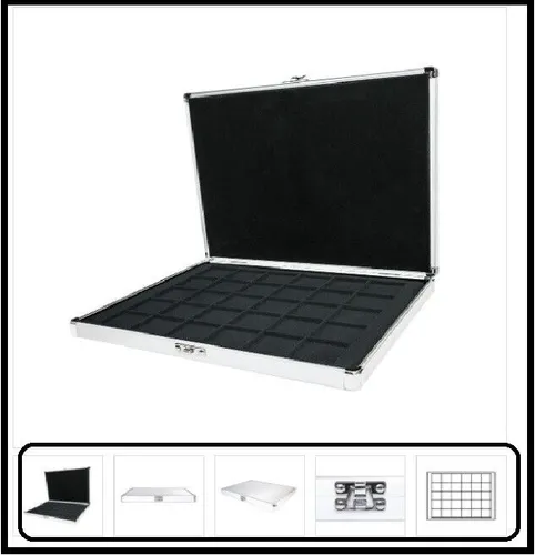 Münzkassette ALU Lindner S2301-2115CE für 30 Münzen 38mm Münzkapseln Ø 32, 5 mm